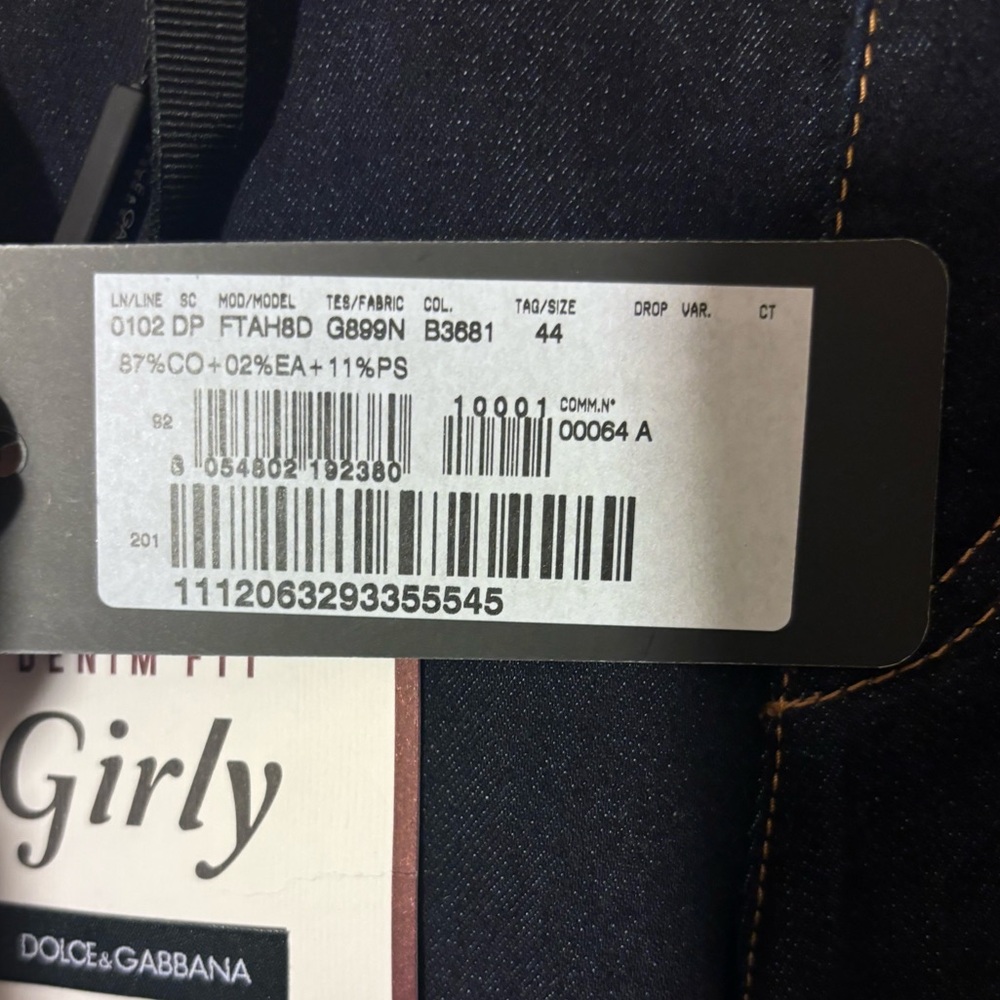 NWT $750 dolce gabbana womens jeans Girly Denim Fit - Picture 9 of 16